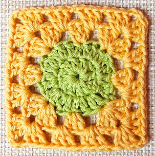 Circle granny square