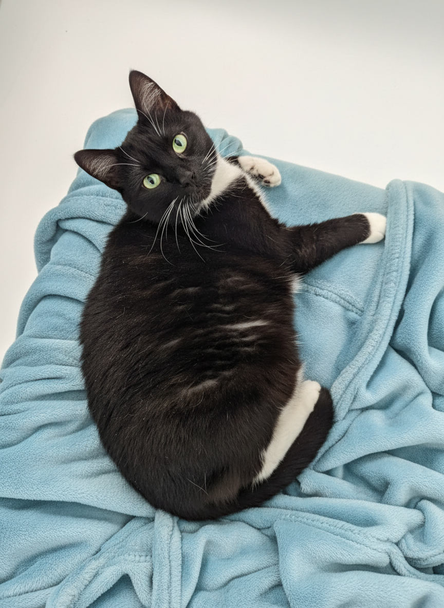 kot czeka na kontrolę u weterynarza